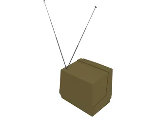 Television Vintage 3D Model preview