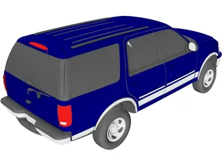Ford Expedition XLT (1997) 3D Model preview