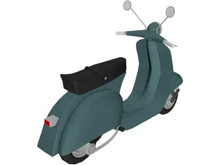 Scooter Vespa 3D Model preview