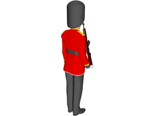 Buckingham Palace Guard 3D Model preview