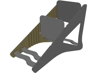 Kids Chair 3D Model preview