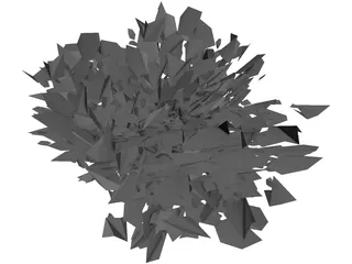 Pyracantha Shrub 3D Model preview