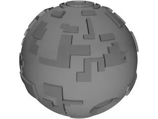 Borg Sphere 3D Model preview