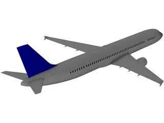 Airbus A321 3D Model preview