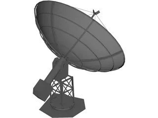 Satellite Dish 3D Model preview