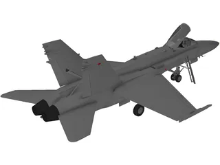 F-18C 3D Model preview