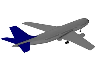 Airbus A300 3D Model preview