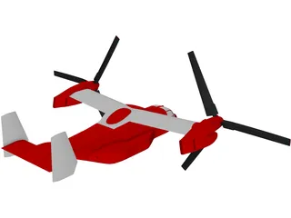 Bell-Boeing V-22 Osprey 3D Model preview