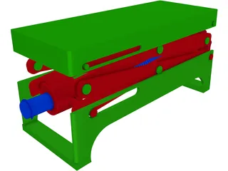 Lab Scissor Jack 3D Model preview