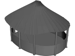 Indian Hut 3D Model preview