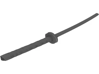 Katana Japanese Sword 3D Model preview