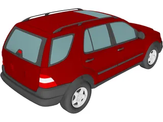 Mercedes-Benz ML 320 (1998) 3D Model preview
