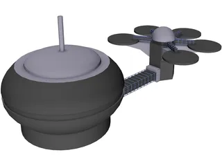 Moon Base 3D Model preview