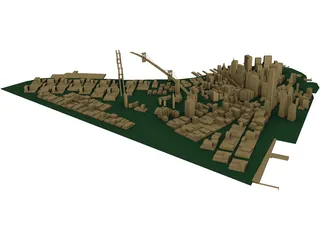 City Manhattan 3D Model preview