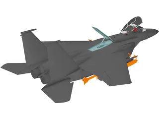 F-15E Strike Eagle 3D Model preview