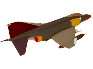 F-4E Phantom 3D Model preview