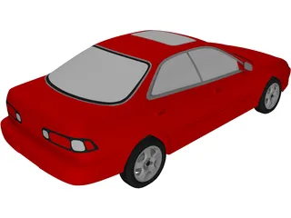 Honda [Acura] Integra Sedan [+Interior] (1994) 3D Model preview