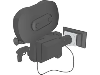 Movie Camera 3D Model preview