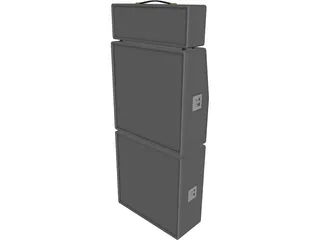 Marshall Stack 3D Model preview