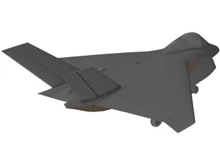 Boeing X-32 3D Model preview