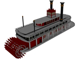 Paddle Boat 3D Model preview