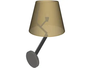 Lamp Wall 3D Model preview