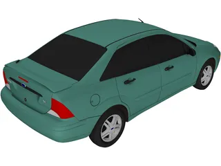 Ford Focus Sedan (2000) 3D Model preview