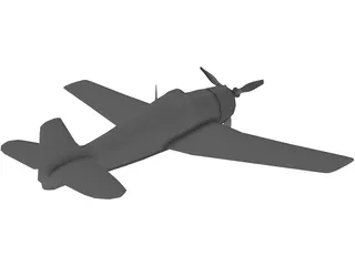F6F Hellcat 3D Model preview