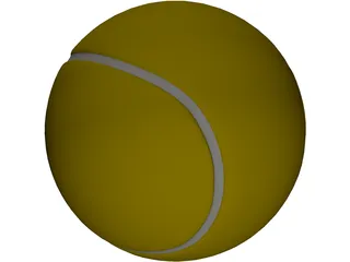 Tennis Ball 3D Model preview