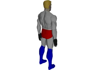Superhero 3D Model preview