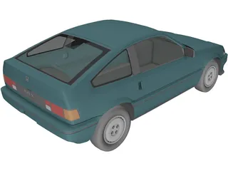 Honda CRX (1987) 3D Model preview