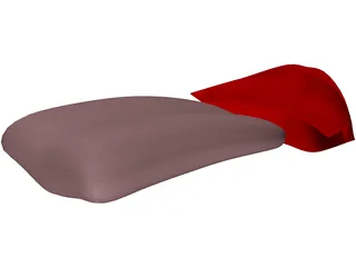 Female Mouth and Tongue 3D Model preview