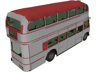 Bus London 3D Model preview