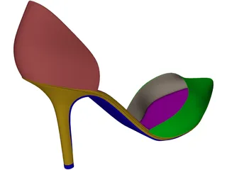 Woman Shoe 3D Model preview