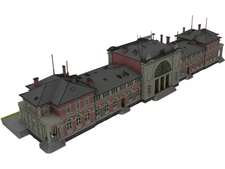 Station Bonn 3D Model preview