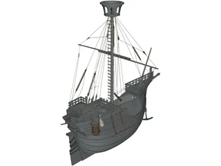 Catalan Ship 3D Model preview