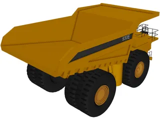 Komatsu 930E 3D Model preview