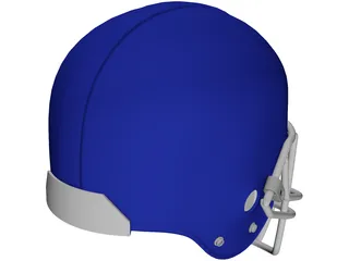 Football Helmet 3D Model preview