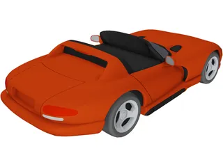 Dodge Viper (1993) 3D Model preview
