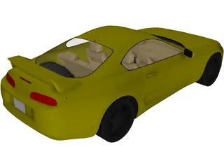 Toyota Supra (1994) 3D Model preview