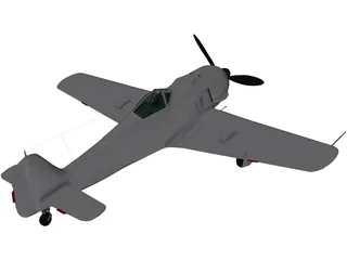 Focke-Wulf Fw 190 A 3D Model preview