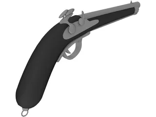Handgun 3D Model preview