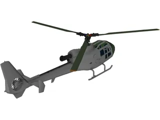 Eurocopter Gazelle 3D Model preview
