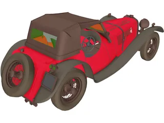 Jaguar S100 Targa Florio (1937) 3D Model preview