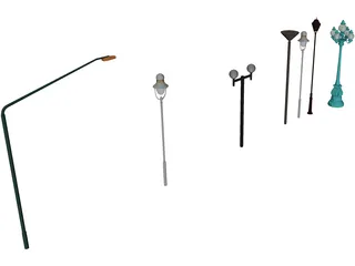 Street Luminaires 3D Model preview