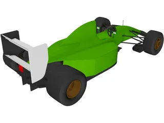 F1 Lotus-Ford 107 3D Model preview