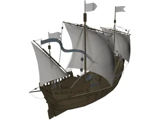 Pinta S.XV 3D Model preview