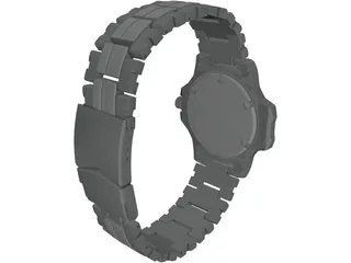 Racer Diver Watch 3D Model preview