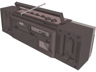 Radiocassette 3D Model preview