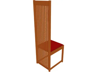 Chair Side 3D Model preview
